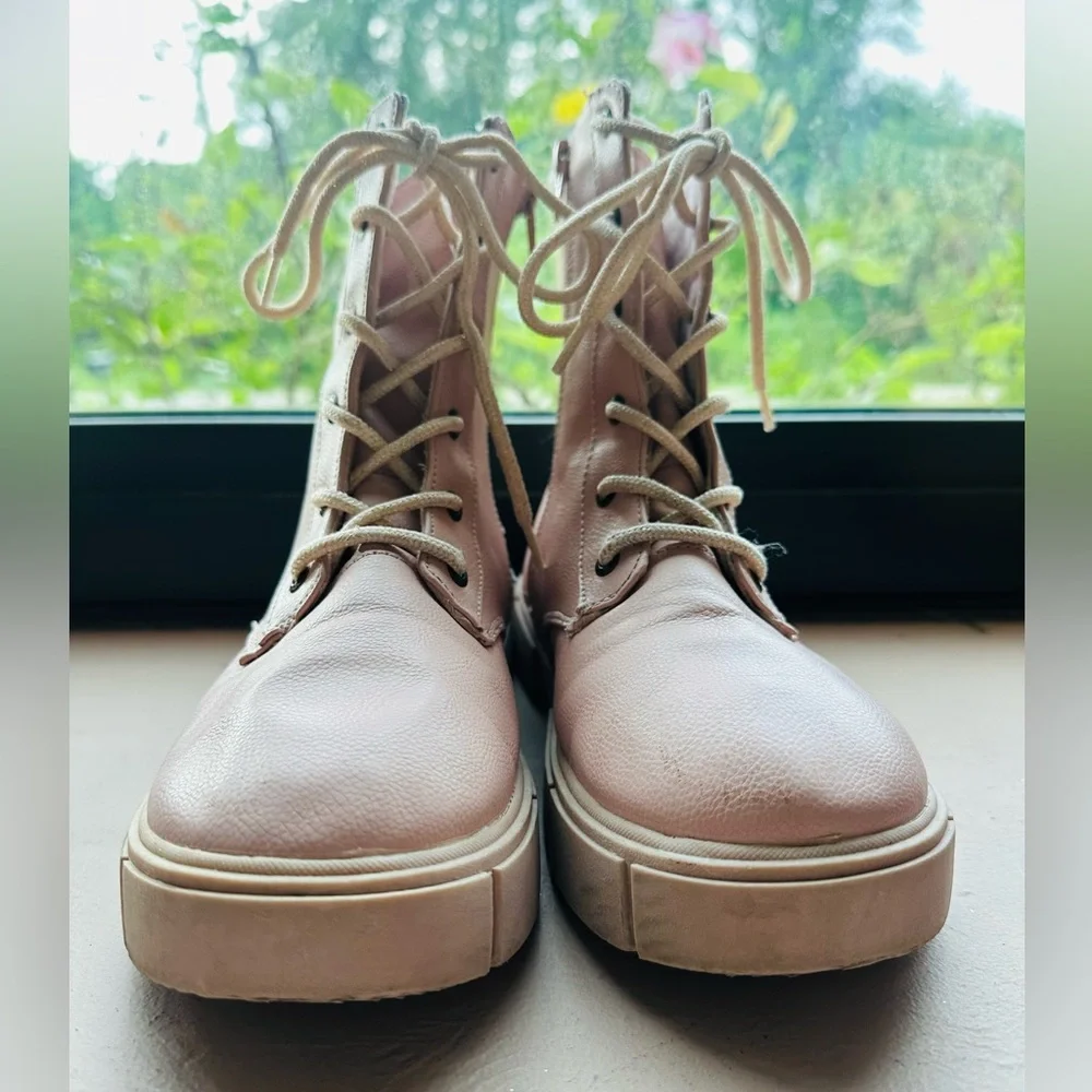 Blowfish Kara Light Pink Lace Up Boots Size Youth 5